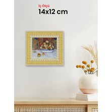 Hars Royal Klasik Desenli Çok Renkli Çerçeve 14 x 12 cm Camlı