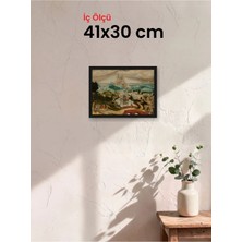 Hars Slim Ince Profil Siyah Çerçeve 41 x 30 cm Camlı