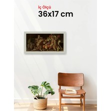 Hars Slim Ince Profil Gümüş Çerçeve 36 x 17 cm Şeffaf Korumalı Pvc