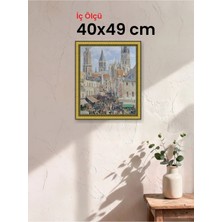 Hars Royal Klasik Desenli Altın Çerçeve 40 x 49 cm Camlı