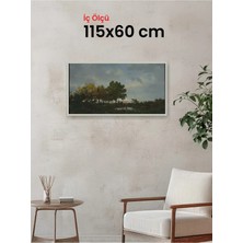 Hars Slim Ince Profil Gümüş Çerçeve 115 x 60 cm Şeffaf Korumalı Pvc