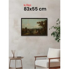 Hars Slim Ince Profil Siyah Çerçeve 83 x 55 cm Camlı