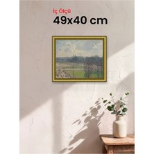 Hars Royal Klasik Desenli Altın Çerçeve 49 x 40 cm Şeffaf Korumalı Pvc