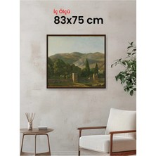 Hars Slim Ince Profil Kahverengi Çerçeve 83 x 75 cm Şeffaf Korumalı Pvc