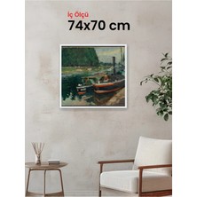 Hars Slim Ince Profil Beyaz Çerçeve 74 x 70 cm Camlı