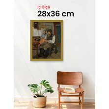 Hars Slim Ince Profil Altın Çerçeve 28 x 36 cm Camlı