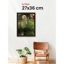 Hars Slim Ince Profil Kahverengi Çerçeve 27 x 36 cm Şeffaf Korumalı Pvc