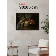 Hars Slim Ince Profil Siyah Çerçeve 90 x 65 cm Şeffaf Korumalı Pvc