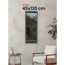 Hars Royal Klasik Desenli Gümüş Çerçeve 45 x 130 cm Camlı