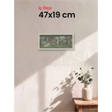 Hars Slim Ince Profil Gümüş Çerçeve 47 x 19 cm Camlı