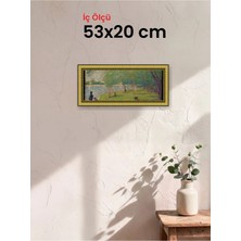 Hars Royal Klasik Desenli Altın Çerçeve 53 x 20 cm Camlı