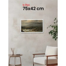 Hars Slim Ince Profil Beyaz Çerçeve 75 x 42 cm Camlı