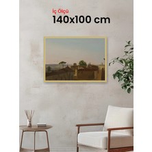 Hars Royal Klasik Desenli Çok Renkli Çerçeve 140 x 100 cm Şeffaf Korumalı Pvc