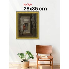 Hars Royal Klasik Desenli Altın Çerçeve 28 x 35 cm Camlı