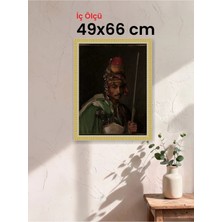 Hars Royal Klasik Desenli Çok Renkli Çerçeve 49 x 66 cm Şeffaf Korumalı Pvc