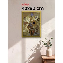 Hars Royal Klasik Desenli Altın Çerçeve 42 x 60 cm Şeffaf Korumalı Pvc