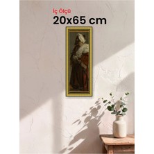 Hars Royal Klasik Desenli Altın Çerçeve 20 x 65 cm Camlı