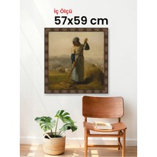 Hars Heritage Eskitme Kahverengi Çerçeve 57 x 59 cm Camlı