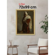 Hars Royal Klasik Desenli Çok Renkli Çerçeve 72 x 99 cm Camlı