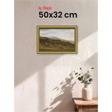 Hars Royal Klasik Desenli Altın Çerçeve 50 x 32 cm Şeffaf Korumalı Pvc