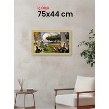Hars Royal Klasik Desenli Çok Renkli Çerçeve 75 x 44 cm Camlı