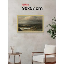 Hars Royal Klasik Desenli Çok Renkli Çerçeve 90 x 57 cm Camlı