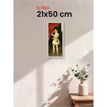 Hars Slim Ince Profil Gümüş Çerçeve 21 x 50 cm Şeffaf Korumalı Pvc