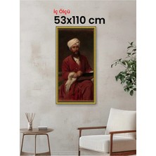 Hars Royal Klasik Desenli Altın Çerçeve 53 x 110 cm Camlı