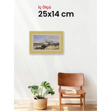 Hars Royal Klasik Desenli Çok Renkli Çerçeve 25 x 14 cm Camlı