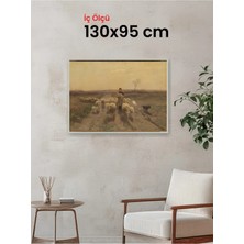 Hars Slim Ince Profil Gümüş Çerçeve 130 x 95 cm Camlı