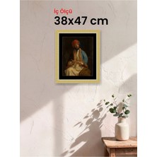 Hars Royal Klasik Desenli Çok Renkli Çerçeve 38 x 47 cm Şeffaf Korumalı Pvc