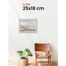 Hars Slim Ince Profil Gümüş Çerçeve 25 x 18 cm Şeffaf Korumalı Pvc