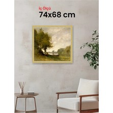 Hars Royal Klasik Desenli Çok Renkli Çerçeve 74 x 68 cm Şeffaf Korumalı Pvc