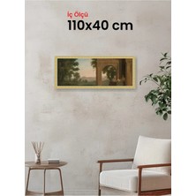 Hars Royal Klasik Desenli Çok Renkli Çerçeve 110 x 40 cm Şeffaf Korumalı Pvc