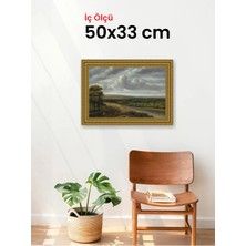 Hars Gallery Klasik Altın Çerçeve 50 x 33 cm Şeffaf Korumalı Pvc