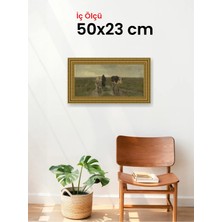 Hars Gallery Klasik Altın Çerçeve 50 x 23 cm Camlı