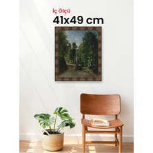 Hars Heritage Eskitme Kahverengi Çerçeve 41 x 49 cm Şeffaf Korumalı Pvc