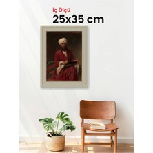 Hars Vintage Eskitme Beyaz Çok Renkli Çerçeve 25 x 35 cm Camlı