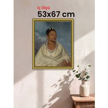 Hars Royal Klasik Desenli Altın Çerçeve 53 x 67 cm Şeffaf Korumalı Pvc
