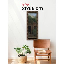 Hars Heritage Eskitme Kahverengi Çerçeve 21 x 65 cm Şeffaf Korumalı Pvc