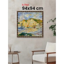 Hars Heritage Eskitme Kahverengi Çerçeve 94 x 94 cm Camlı