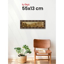 Hars Heritage Eskitme Kahverengi Çerçeve 55 x 13 cm Camlı