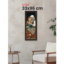 Hars Gallery Klasik Kahverengi Çerçeve 33 x 96 cm Camlı