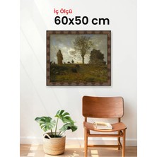 Hars Heritage Eskitme Kahverengi Çerçeve 60 x 50 cm Camlı