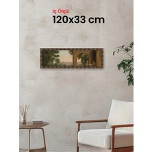 Hars Heritage Eskitme Kahverengi Çerçeve 120 x 33 cm Camlı