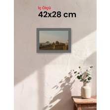 Hars Royal Klasik Desenli Gümüş Çerçeve 42 x 28 cm Şeffaf Korumalı Pvc