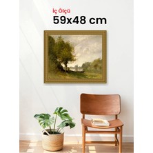 Hars Gallery Klasik Altın Çerçeve 59 x 48 cm Camlı