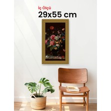 Hars Gallery Klasik Altın Çerçeve 29 x 55 cm Camlı