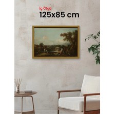 Hars Gallery Klasik Altın Çerçeve 125 x 85 cm Şeffaf Korumalı Pvc