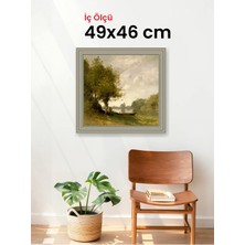 Hars Gallery Klasik Gümüş Çerçeve 49 x 46 cm Şeffaf Korumalı Pvc